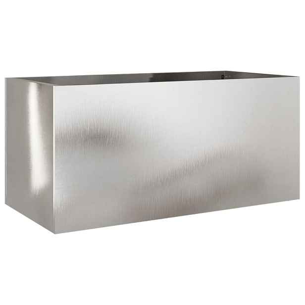 vidaXL Truhlík stříbrný 62 x 30 x 29 cm nerezová ocel
