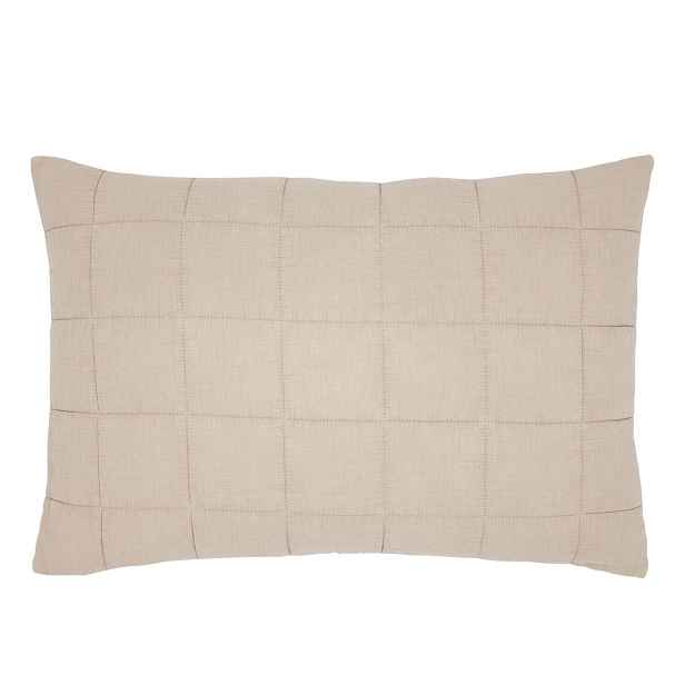 Béžový povlak na polštář s opraným vzhledem Aix Vintage Quilt - 60*40 cm Chic Antique