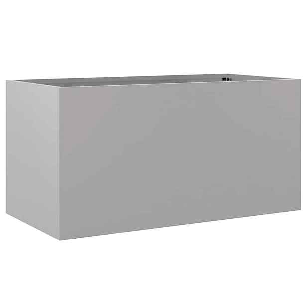 vidaXL Truhlík stříbrný 62 x 30 x 29 cm pozinkovaná ocel