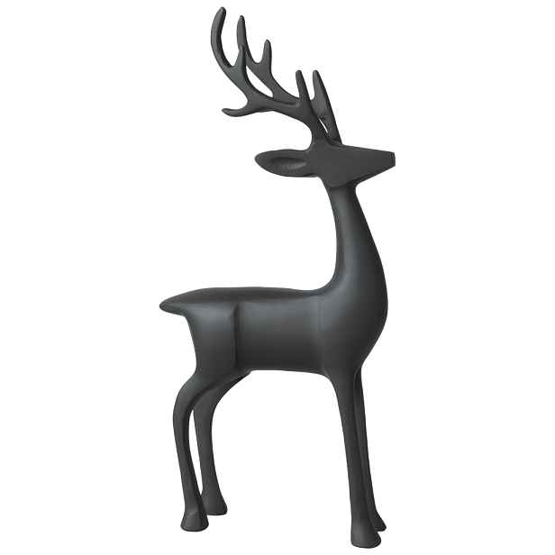 Villeroy & Boch Černý dekorativní jelen Christmas Chic, 36 cm 14-8677-7406