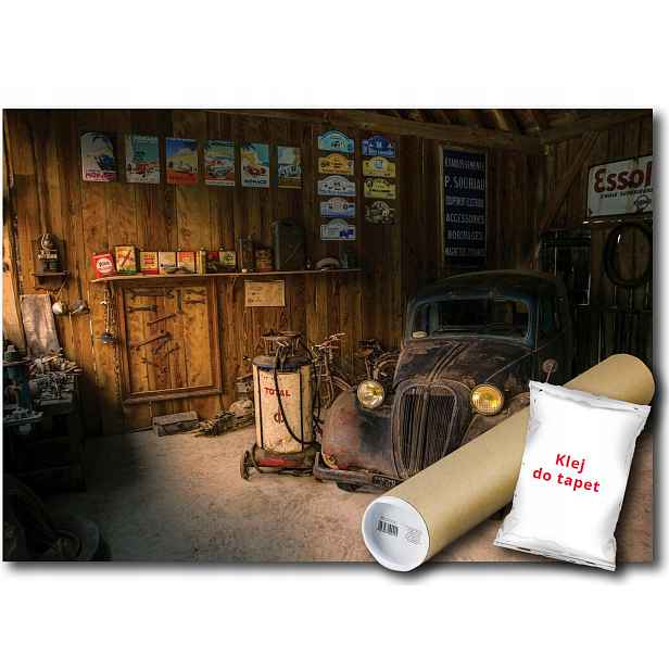 Vinylová fototapeta Garáž dílna auto 152x104