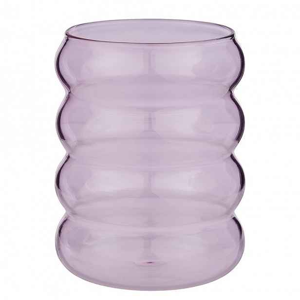 Butlers HOOP Sklenice 350 ml - růžová