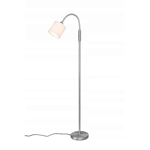 Stojací podlahová lampa Tommy stříbrná 130 cm, bez žárovky, Rl