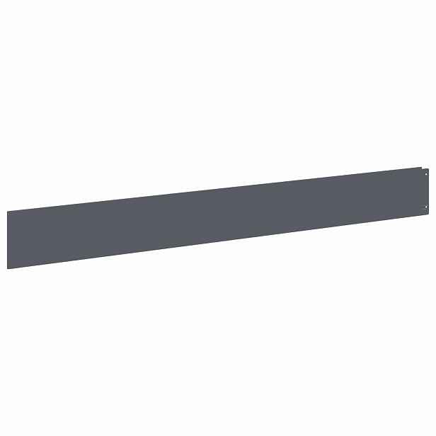 vidaXL Okraj trávníku 30 ks 100 x 12 cm Ocel Antracitová