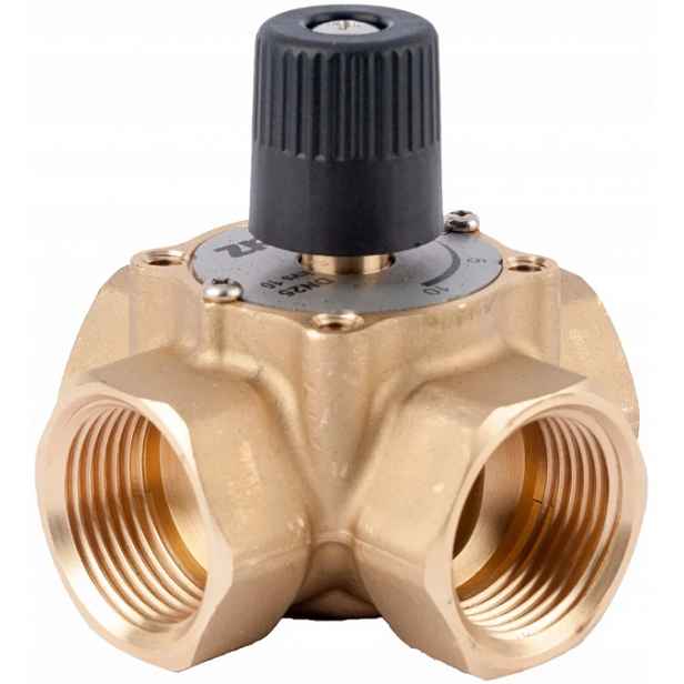 4-cestný směšovací ventil Herz 3/4" s otočným knoflíkem