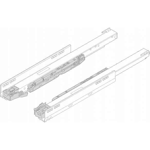 Blum 750.6001S vodicí lišta Legrabox 600 mm 40 kg