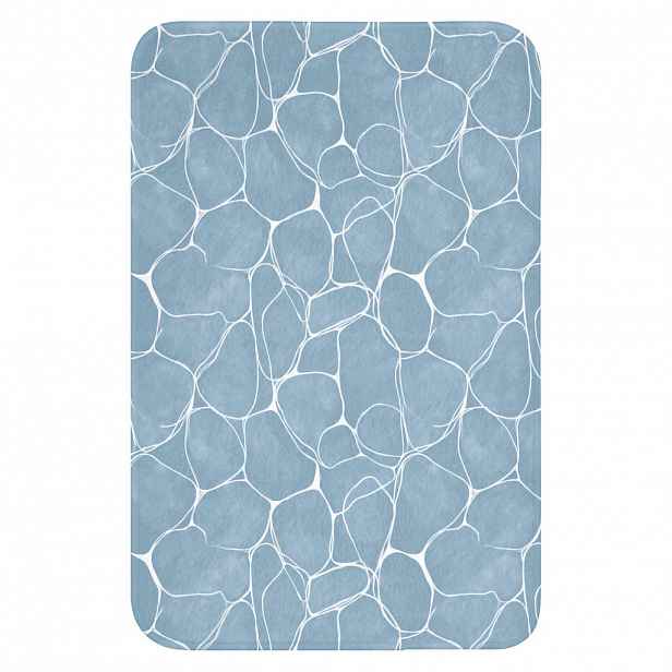 OnlyWow WC PŘEDLOŽKA Organic - vzor - modrá 40x60 cm