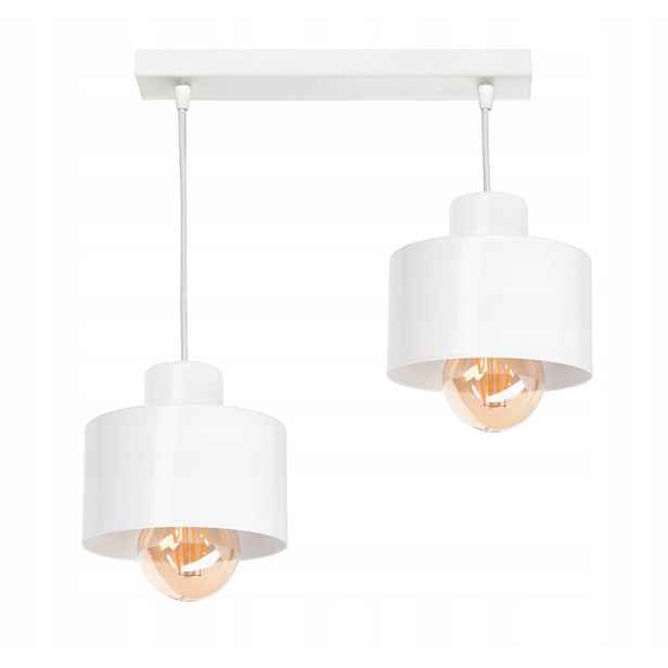 Závěsné svítidlo lustr stropní svítidlo Loft 2 bílé nebo černé nastavitelné lze Led