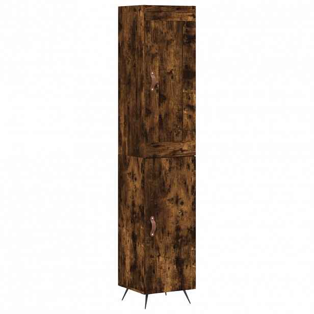 vidaXL Skříň highboard kouřový dub 34,5 x 34 x 180 cm kompozitní dřevo