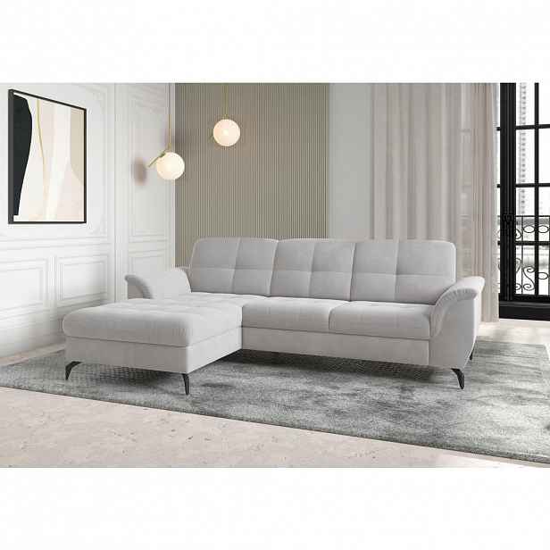 Sit & More ROHOVÁ SEDAČKA, textil, barvy stříbra