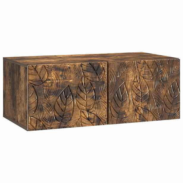 vidaXL Nástěnná TV skříň 59,5 x 31 cm Kouřový dub Kompozitní dřevo
