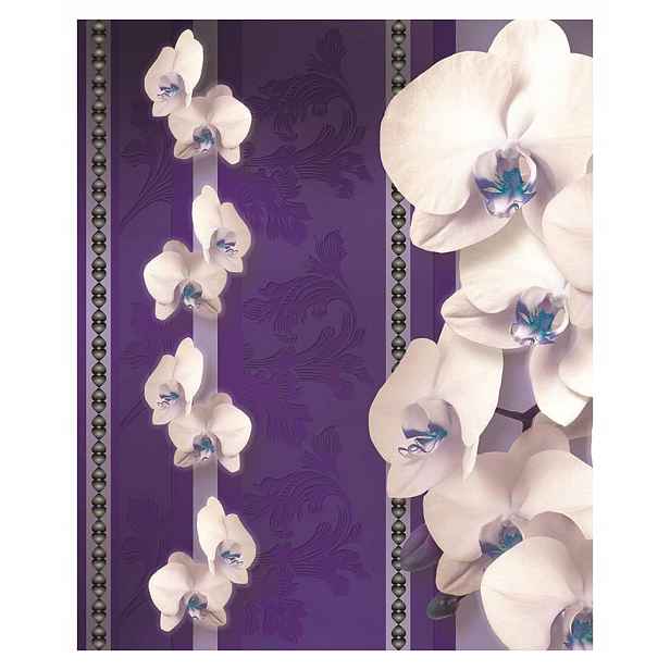Fototapeta Orchideje Fialové Květiny Elegance do obývacího pokoje 206x275 lepidlo