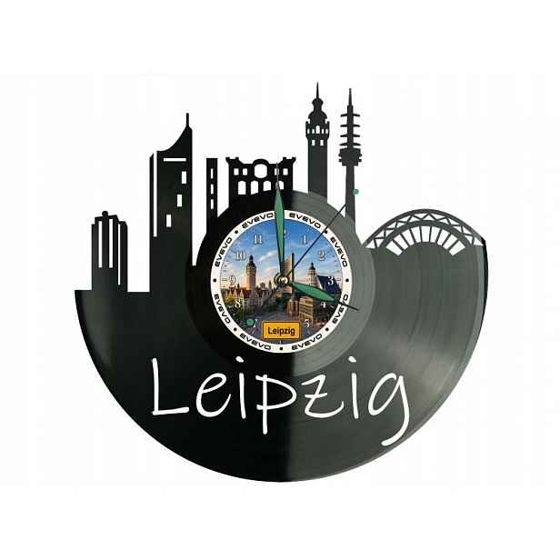 Leipzig Město Německo Nápad na Dárek Nástěnná Dekorace z vinylové desky