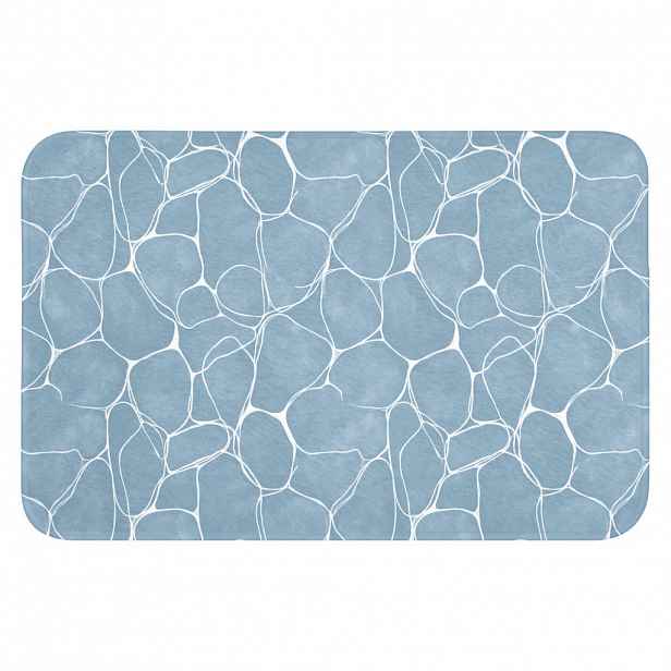 OnlyWow WC PŘEDLOŽKA Organic - vzor - modrá 60x40 cm