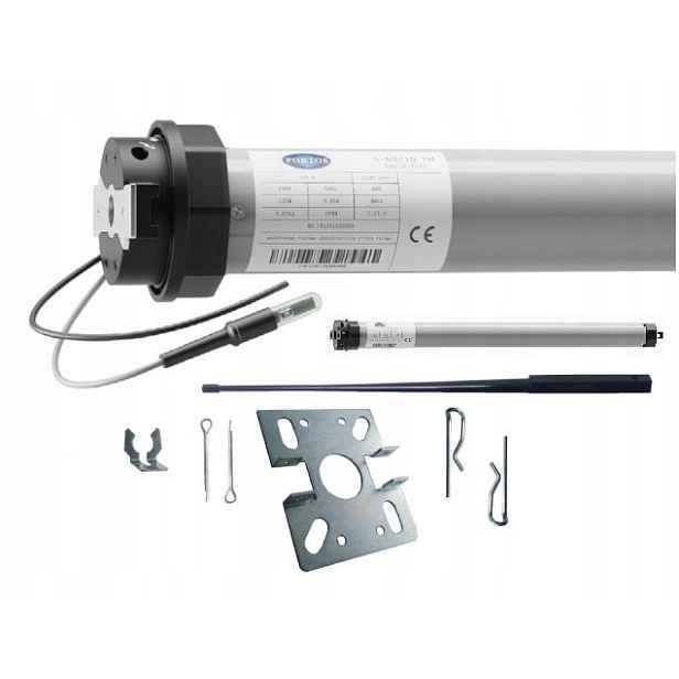 Radiový motor pro venkovní rolety Portos Fi 40 mm 10 Nm s ovladačem
