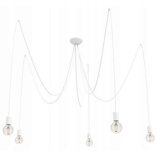 Stropní Svítidlo do pokoje domu Moderní závěsná lampa Spider Bílá 5xE27