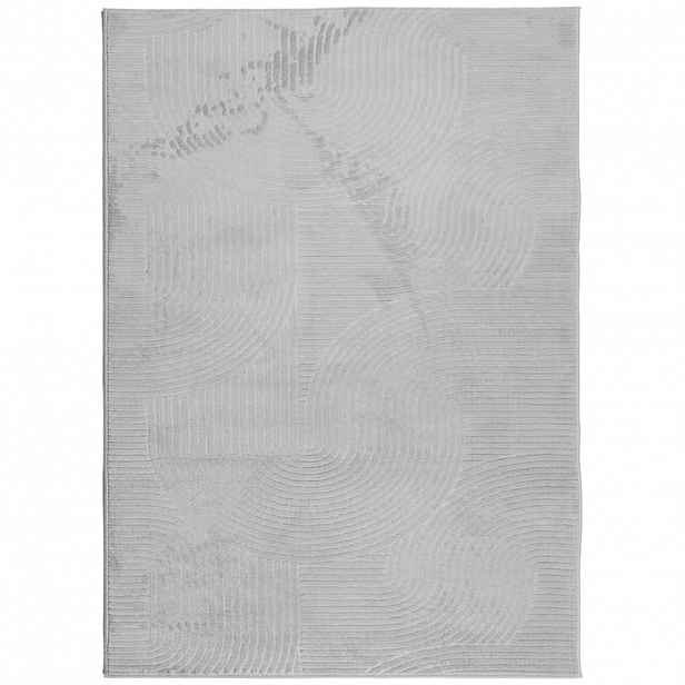 vidaXL Koberec IZA krátký vlas skandinávský vzhled šedý 240 x 340 cm