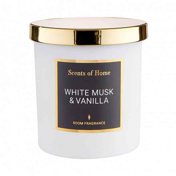 Butlers SCENTS OF HOME Vonná svíčka se sójovým voskem bílé pižmo a vanilka