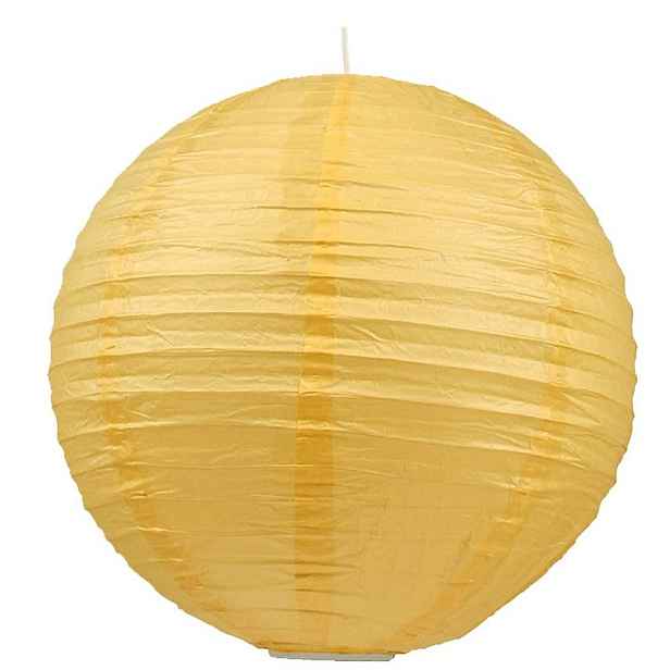 Stínidlo na lampu Cocoon Ball papírové žluté