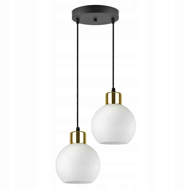 Závěsná lampa Lustr Skleněné Mléčné koule Led