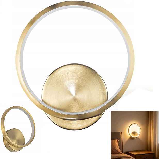 Nástěnná lampa Zlatá Moderní Ring pro Ložnice Led 10W 4000K