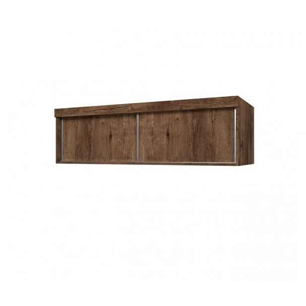 Nástavba na skříň ELVIRA - 150 cm, jasan tmavý