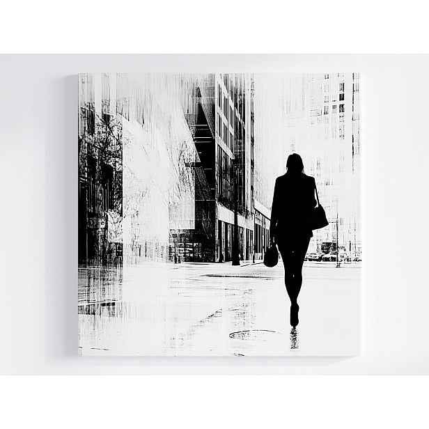 Obraz Na Plátně Canvas Město Ulice Žena Samota Anonymita 50x50