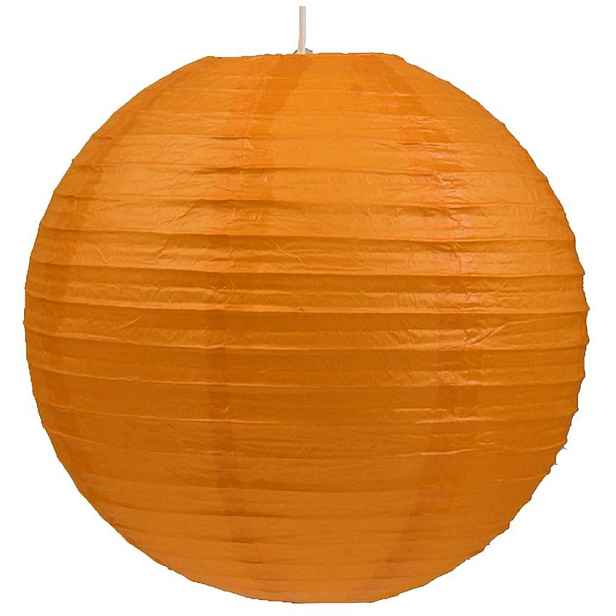 Papírové stínidlo Cocoon Ball oranžové