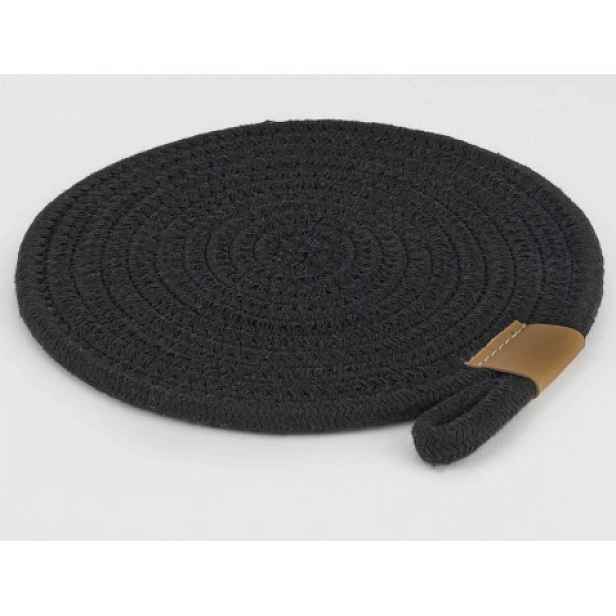 Podložka pod hrnec LifeStyle 20 cm, černá bavlna