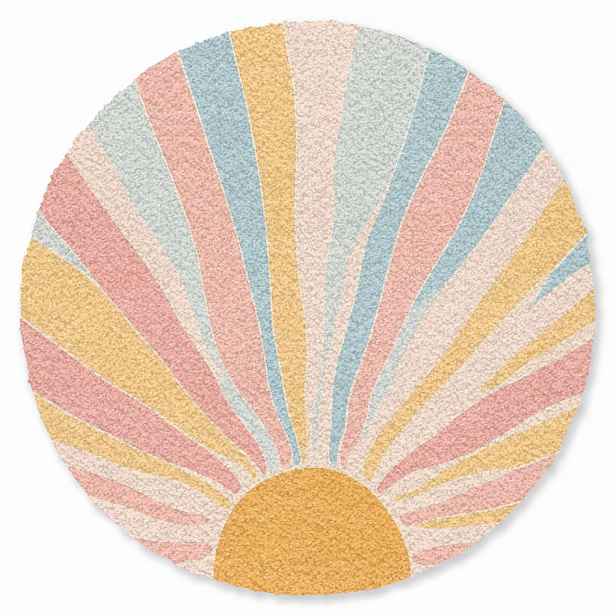 MuchoWow ROHOŽKA Ilustrace - Slunce - Pastelové barvy 120x120 cm