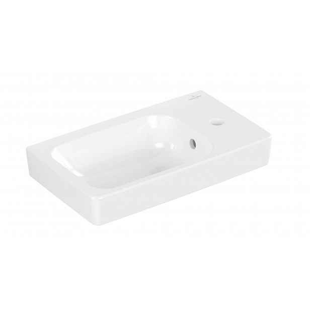 Villeroy & Boch Architectura - Umývátko 48x28 cm, s přepadem, otvor pro baterii vpravo, CeramicPlus, alpská bílá 438648R1
