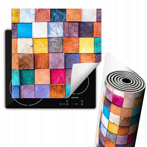 Ochranná Podložka Na Svinovací Sporák 60x52 cm Mozaika Dřevo
