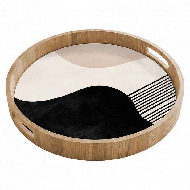 OnlyWow SERVÍROVACÍ PODNOS Abstraktní - Japonské - Béžové - Moderní 40x40 cm