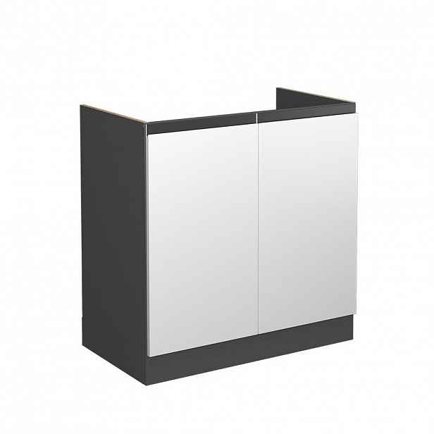 Vicco SKŘÍŇKA POD DŘEZ R-Line Bílá 80 cm Tvar J, bez pracovní desky