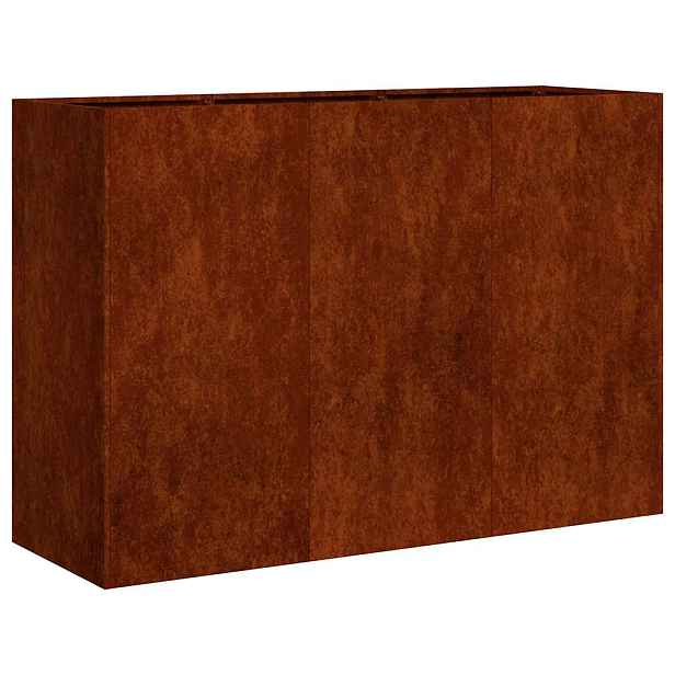 vidaXL Truhlík rezavá 120x40x80 cm povětrnostně odolná ocel
