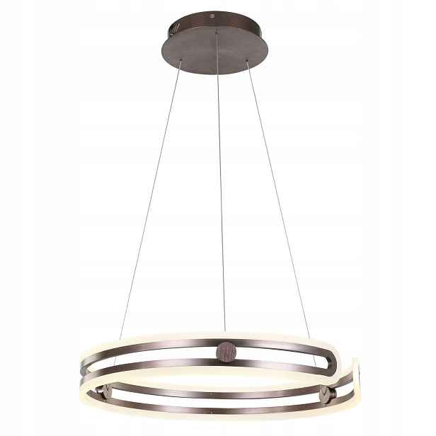 Závěsná lampa Italux Kiara Led moderní hnědá