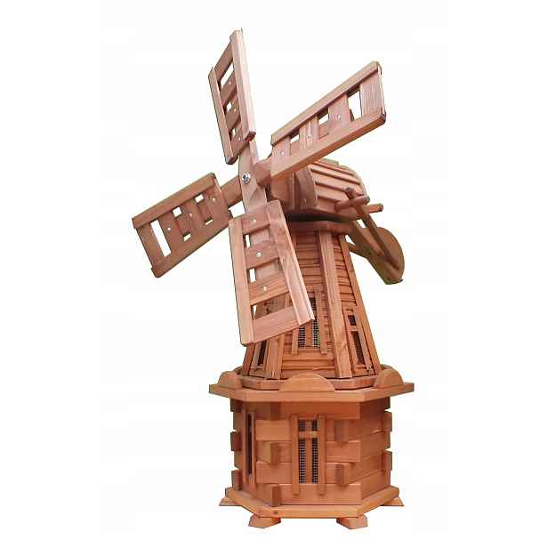 Dřevěný zahradní větrný mlýn 100 cm, 3 druhy