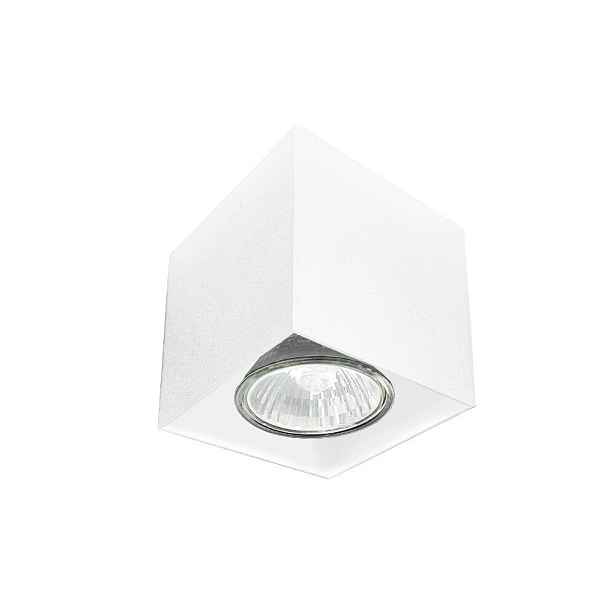 Lampa stropní bodová bílá čtvercová 7 cm spotová Brosline