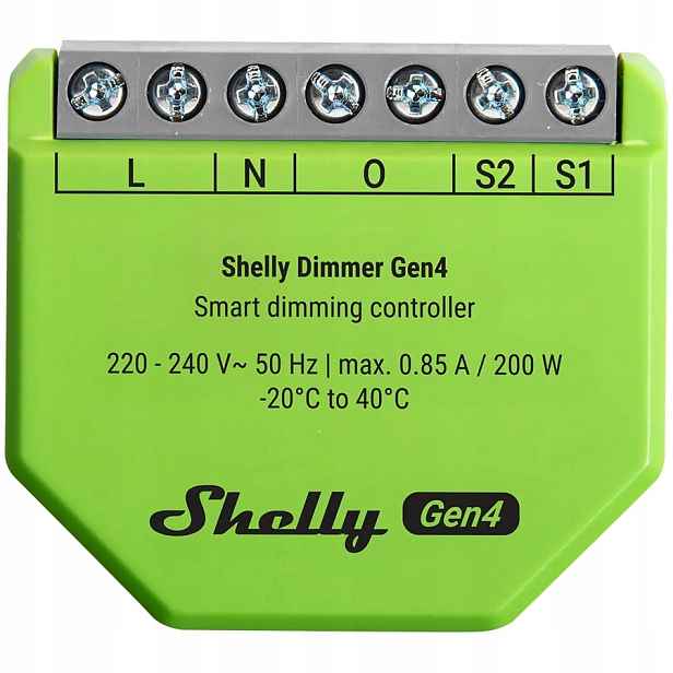 Shelly Dimmer GEN4 Modul Smart Pro Led Osvětlení Dům Inteligentní Wi