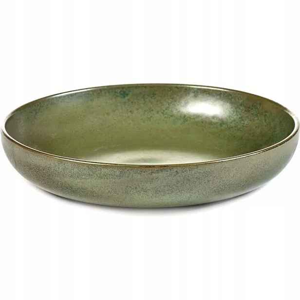Talíř hluboký Serax Surface L 21 cm, camo zelená