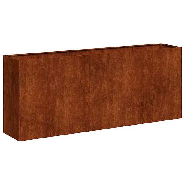 vidaXL Truhlík Rusty 200x40x80 cm Zvětralá ocel