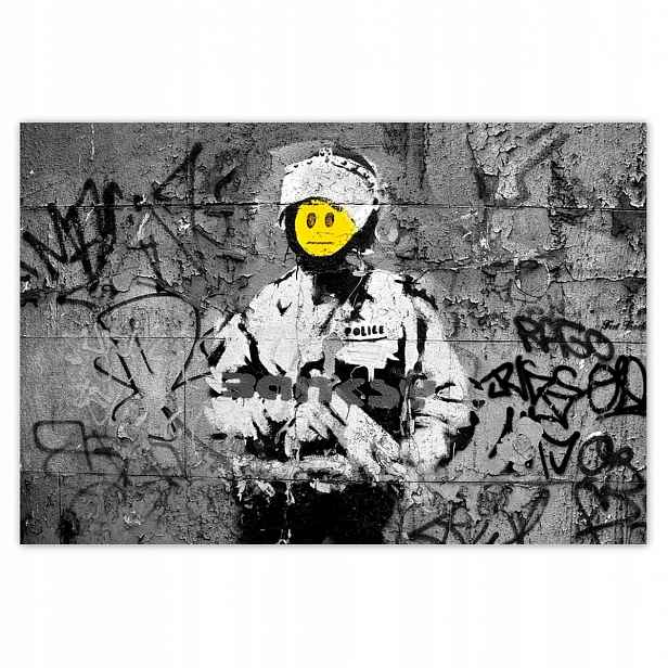 Fototapety 104x70 Banksy Smajlík