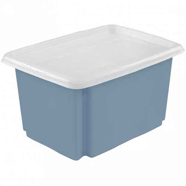Úložný box s víkem modrý 35x20,5x15 7 l