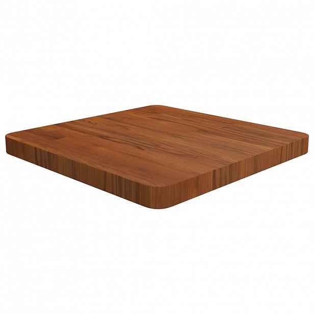 vidaXL Čtvercová stolní deska tmavě hnědá 50x50x4 cm ošetřený dub