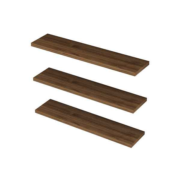 Polička Boss Walnut, 3 ks
