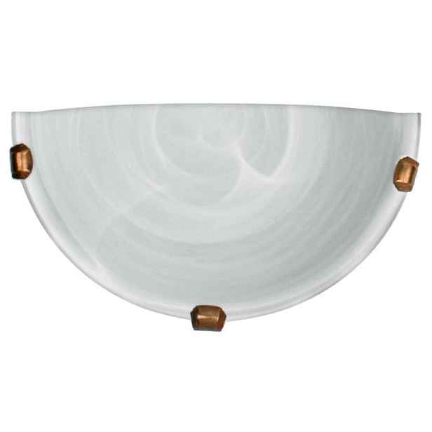 Stropní lampa Duna, 1/2" bílá patinovaná objímka, 60W