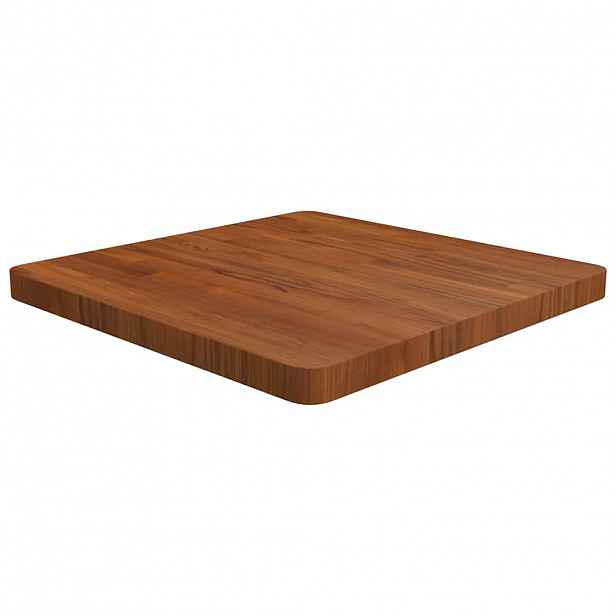 vidaXL Čtvercová stolní deska tmavě hnědá 60 x 60 x 4 cm ošetřený dub