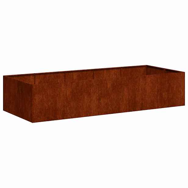 vidaXL Truhlík rezavá 200x80x40 cm povětrnostně odolná ocel