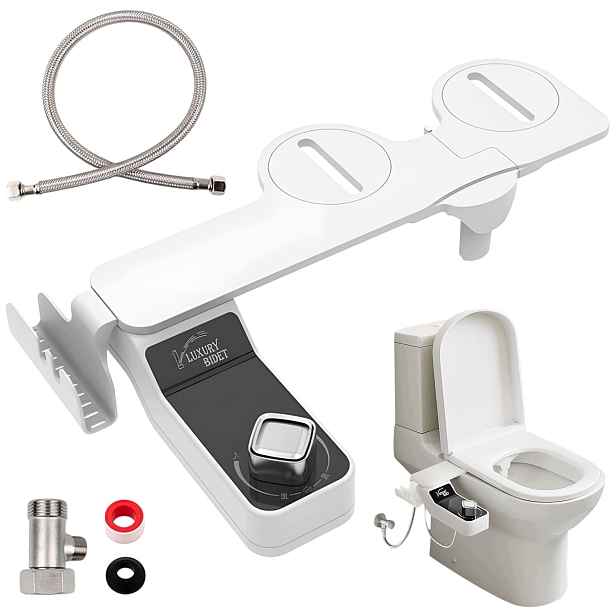 Toaletní bidet z Abs a nerezové oceli, snadná montáž bez použití instalatéra