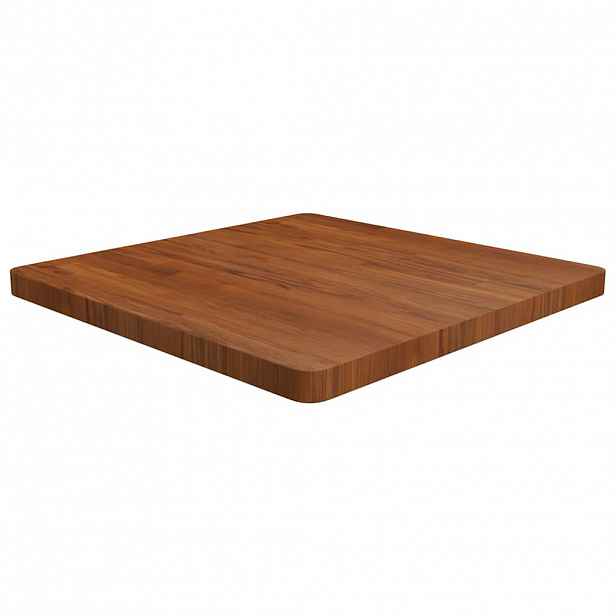 vidaXL Čtvercová stolní deska tmavě hnědá 70x70x4 cm ošetřený dub